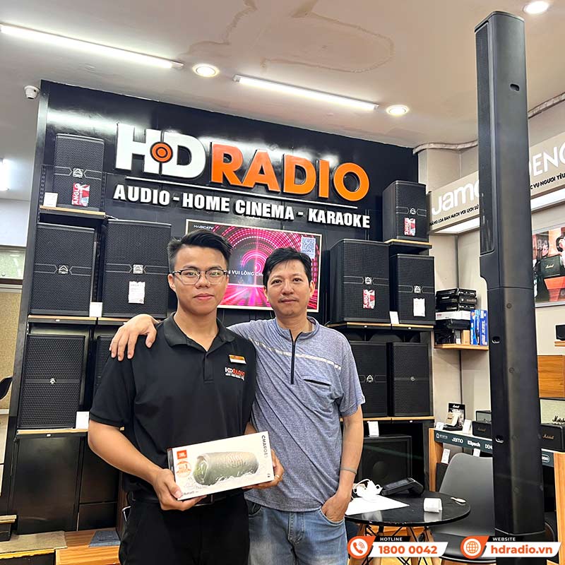 Loa JBL Charge 5, Pin 20h, Chống Nước IP67, Bluetooth 5.1, PartyBoost, USB A, Công suất 40W-15