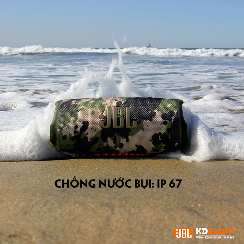 Loa JBL Charge 5, Pin 20h, Chống Nước IP67, Bluetooth 5.1, PartyBoost, USB A, Công suất 40W-12
