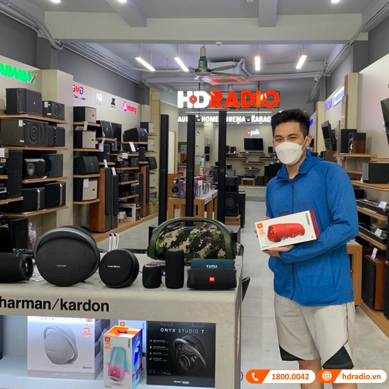 Loa JBL Charge 5, Pin 20h, Chống Nước IP67, Bluetooth 5.1, PartyBoost, USB A, Công suất 40W-7