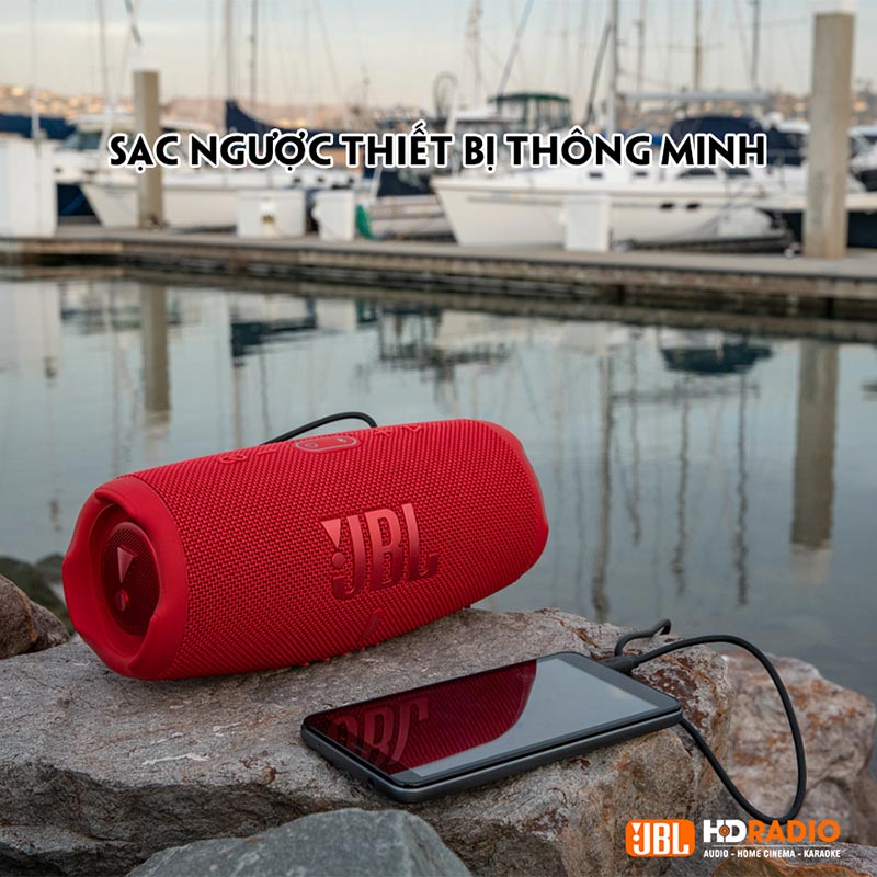 Loa JBL Charge 5, Pin 20h, Chống Nước IP67, Bluetooth 5.1, PartyBoost, USB A, Công suất 40W-10