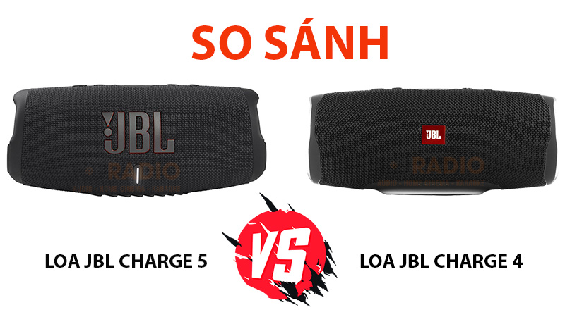 so sánh JBL Charge 5 vs loa jbl charge 4