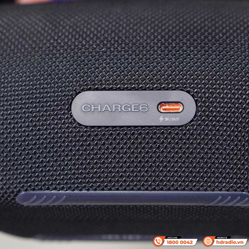 Loa JBL Charge 6 Chính Hãng, Pin 28h, Chống Nước IP68, Bluetooth 5.4, Auracast™, Có Quai Xách-8