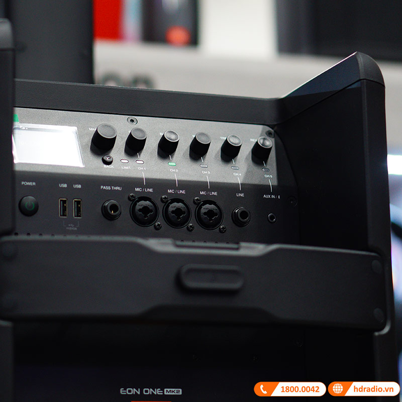 Loa JBL Eon One MK2 (II), Pin 6h, Mixer 5 Kênh, Bluetooth, AUX, Công Suất (1500W Peak, 400W RMS)-6