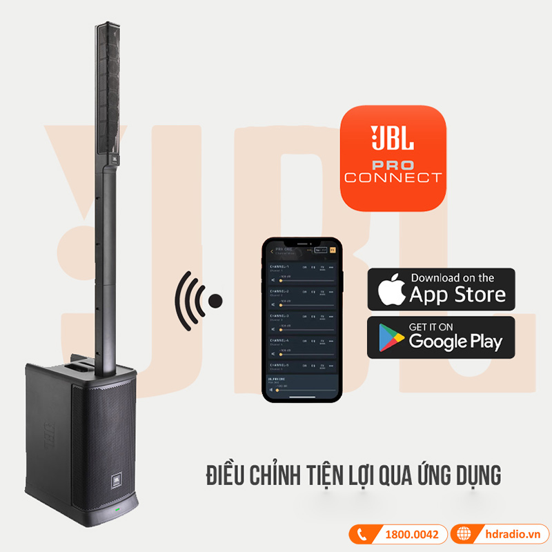 Loa JBL Eon One MK2 (II), Pin 6h, Mixer 5 Kênh, Bluetooth, AUX, Công Suất (1500W Peak, 400W RMS)-13