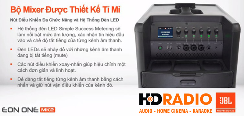 mixer tren loa jbl eon one mk2