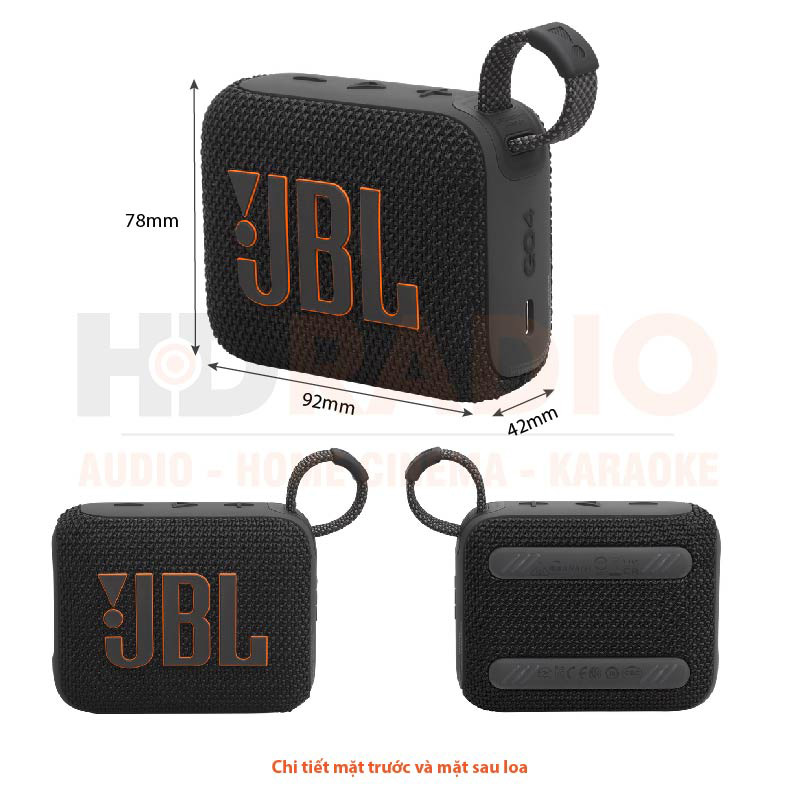 Loa JBL Go 4, Bluetooth 5.3, Pin 7h, Chống Nước IP67, Auracast, Ứng dụng JBL Portable, Nhiều Màu Sắc-1