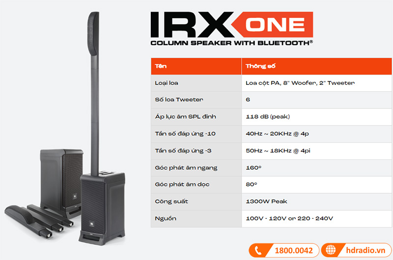 lao column array JBL IRX ONE