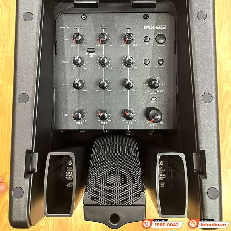 Loa JBL IRX ONE, Công Suất 1300W, Mixer 3 kênh, Bluetooth 5.0, Mic/line, XLR Combo, Có Chống Hú Tự Động-8