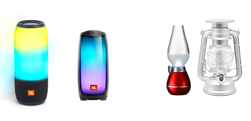 thiết kế của loa jbl pulse 3 và pulse 4 giống đèn dầu