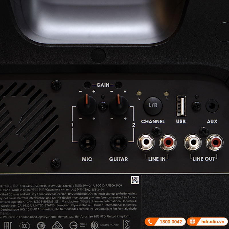 Loa JBL PartyBox 1000, Công Suất 1100W, LED Cực đẹp, Bluetooth, AUX, Micro, Guitar, DJ Launchpad, Air Gesture-12