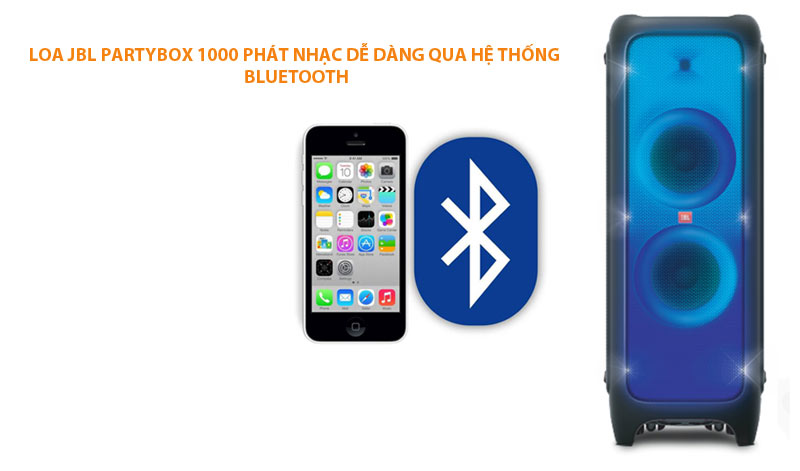 JBL PartyBox 1000 có kết nối bluetooth