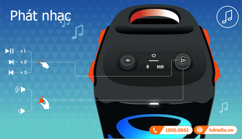 Huong dan su dung loa JBL Partybox 110