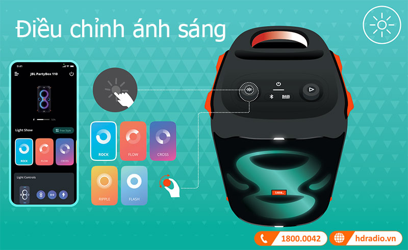 Huong dan su dung loa JBL Partybox 110