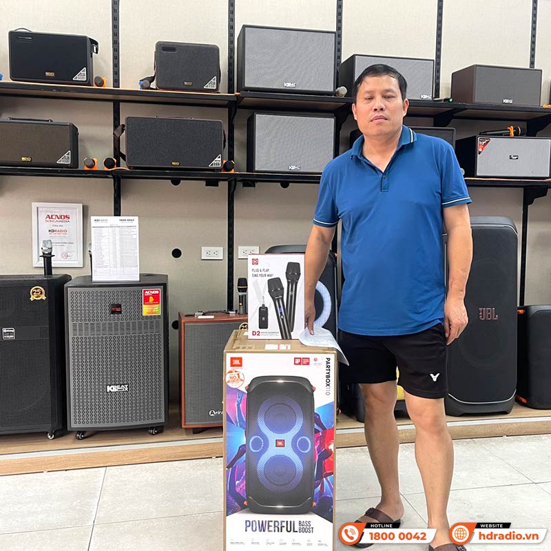 Micro Không Dây Alpha Works D2, Kết nối qua cổng 6 ly hoặc AUX 3,5mm, 2 tay mic, Chuyên cho loa bluetooth-18