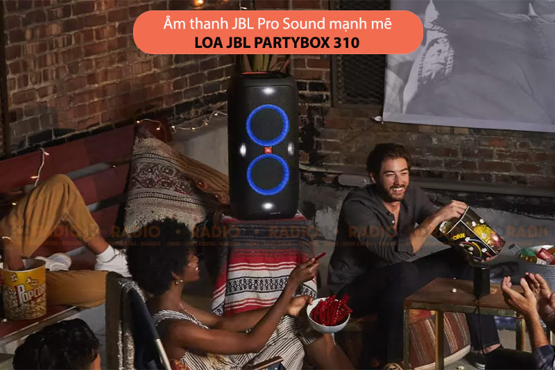 âm thanh Loa JBL PartyBox 310 mạnh mẽ
