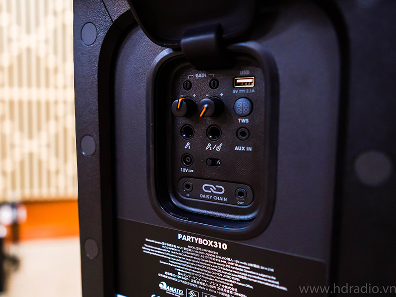 cổng kết nối analog trên Loa JBL PartyBox 310