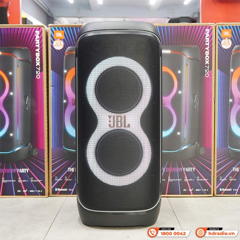 Loa JBL PartyBox 720, Công suất 800W RMS, Pin 15H, IPX4, Bluetooth 5.4, Auracast, Led đẹp-2