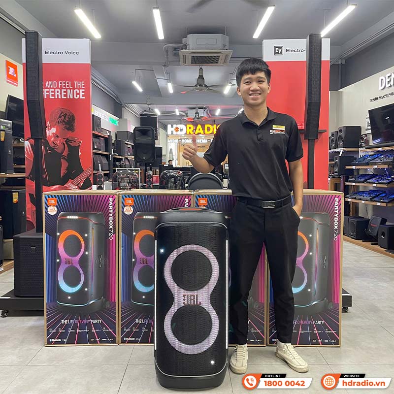 Loa JBL PartyBox 720 chính hãng sẵn hàng tại HDRadio