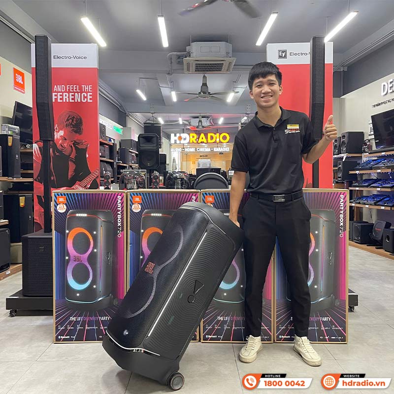 Loa JBL PartyBox 720 chính hãng sẵn hàng tại HDRadio