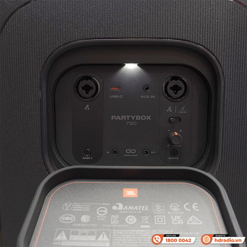 Loa JBL PartyBox 720, Công suất 800W RMS, Pin 15H, IPX4, Bluetooth 5.4, Auracast, Led đẹp-6