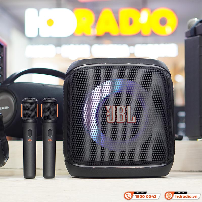 Loa JBL PartyBox Encore 2 (Mới 2025) Kèm 2 Mic, 100W RMS, Pin 15h, IPX4, AUX, USB C, Bluetooth, Auracast, App JBL PartyBox-2