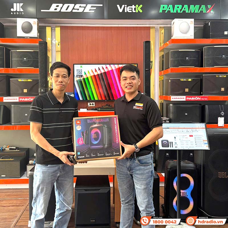 Loa JBL PartyBox Encore 2 (Mới 2025) Kèm 2 Mic, 100W RMS, Pin 15h, IPX4, AUX, USB C, Bluetooth, Auracast, App JBL PartyBox-24