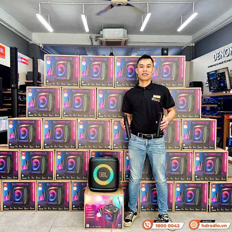 Loa JBL PartyBox Encore 2 (Mới 2025) Kèm 2 Mic, 100W RMS, Pin 15h, IPX4, AUX, USB C, Bluetooth, Auracast, App JBL PartyBox-19