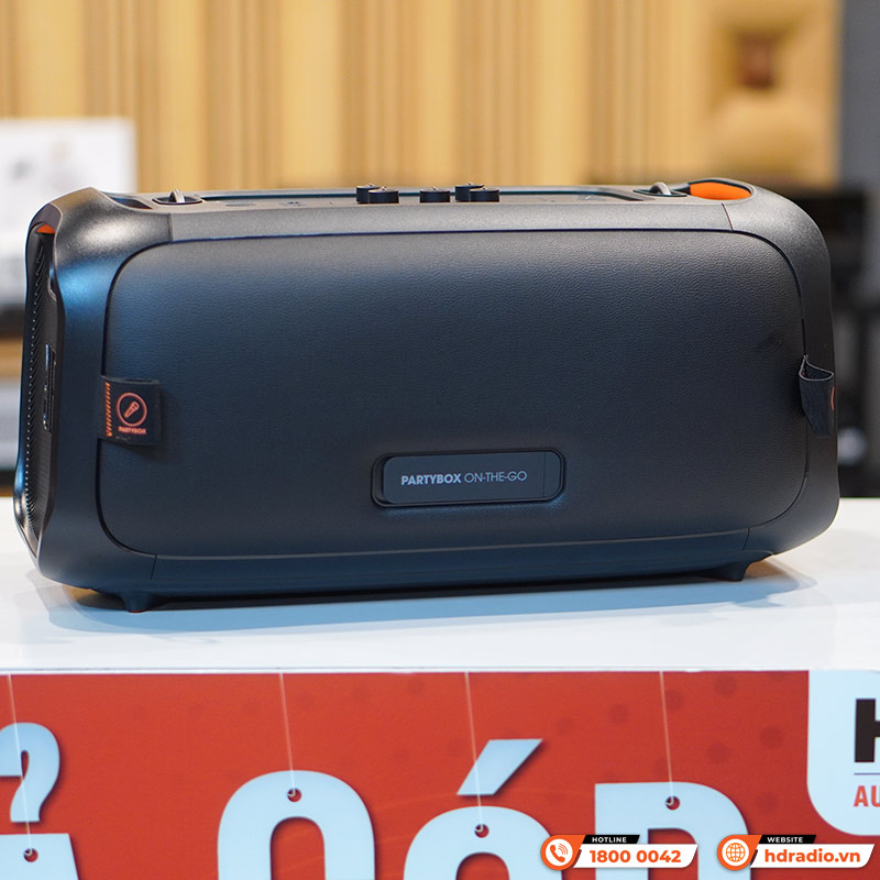 Loa JBL Partybox On The Go, Pin 6h, IPX4, Bluetooth, AUX, USB, Công Suất 100W-8