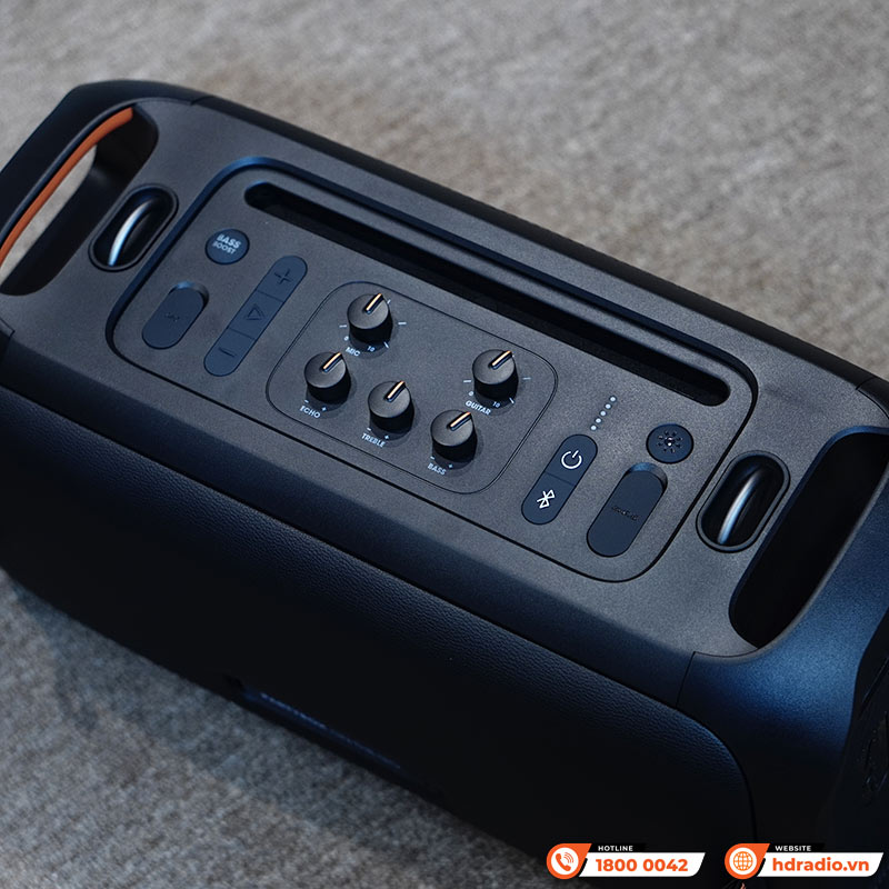 Loa JBL Partybox On The Go, Pin 6h, IPX4, Bluetooth, AUX, USB, Công Suất 100W-10