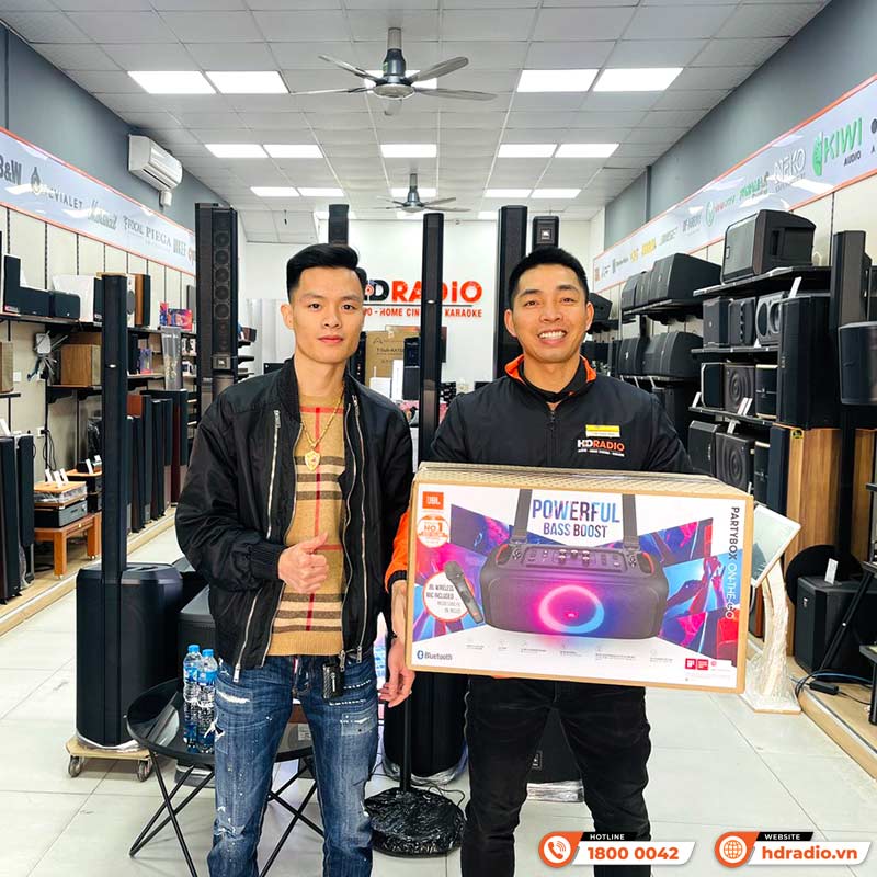 Loa JBL Partybox On The Go, Pin 6h, IPX4, Bluetooth, AUX, USB, Công Suất 100W-27