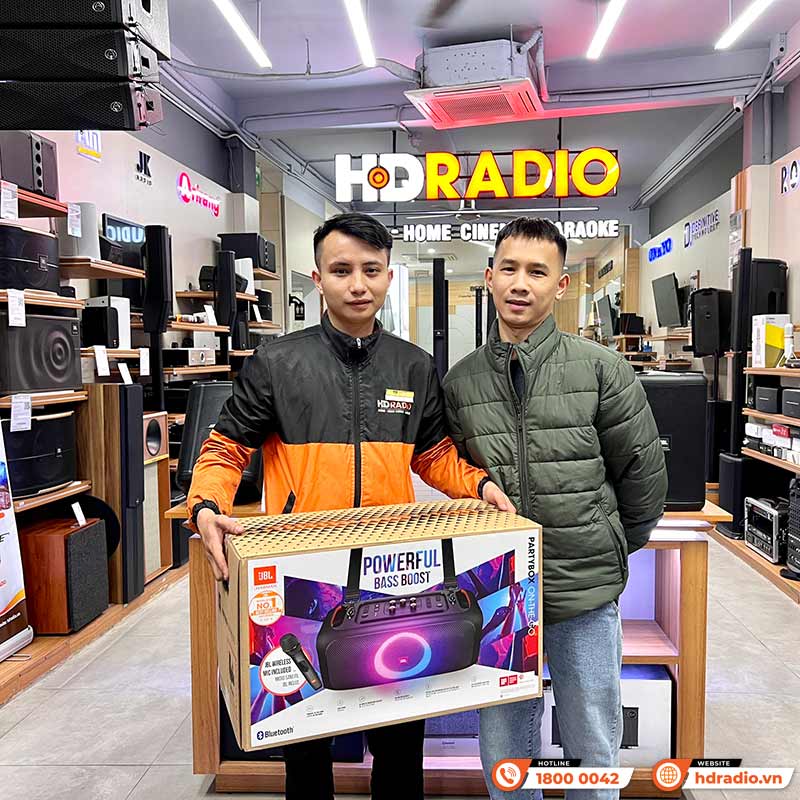 Loa JBL Partybox On The Go, Pin 6h, IPX4, Bluetooth, AUX, USB, Công Suất 100W-25