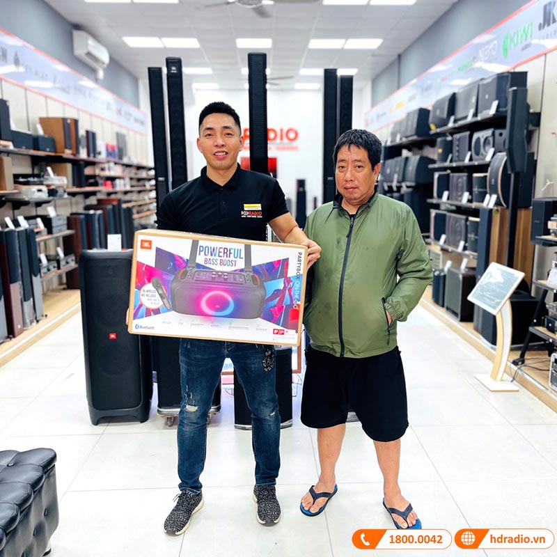 Loa JBL Partybox On The Go, Pin 6h, IPX4, Bluetooth, AUX, USB, Công Suất 100W-22