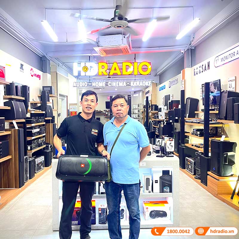 Loa JBL Partybox On The Go, Pin 6h, IPX4, Bluetooth, AUX, USB, Công Suất 100W-21