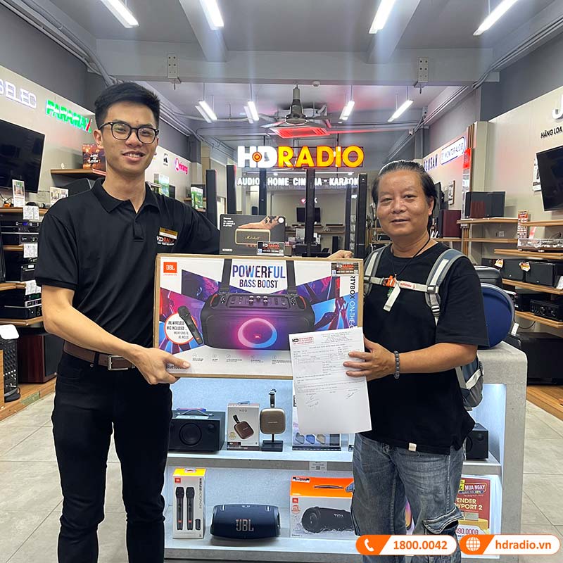 Loa JBL Partybox On The Go, Pin 6h, IPX4, Bluetooth, AUX, USB, Công Suất 100W-20