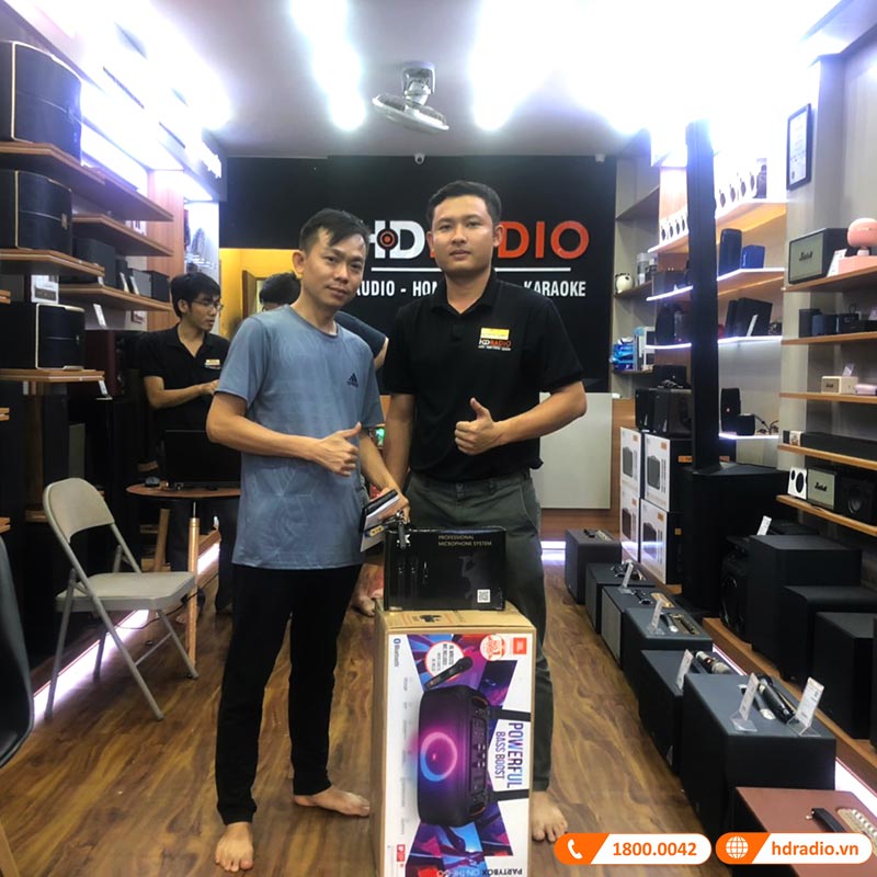 Loa JBL Partybox On The Go, Pin 6h, IPX4, Bluetooth, AUX, USB, Công Suất 100W-16