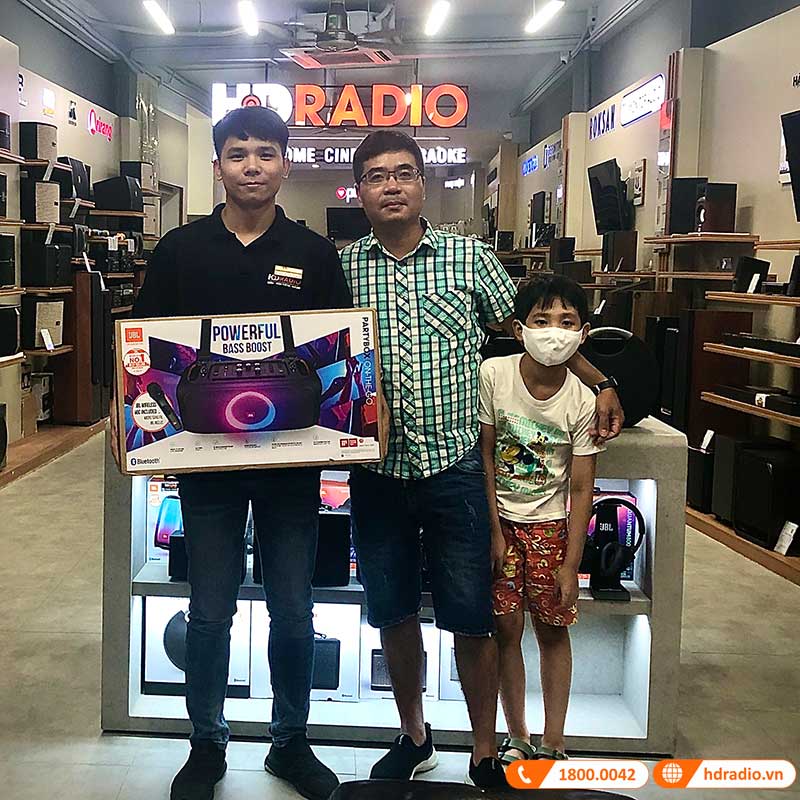 Loa JBL Partybox On The Go, Pin 6h, IPX4, Bluetooth, AUX, USB, Công Suất 100W-19