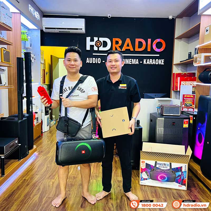 Loa JBL Partybox On The Go, Pin 6h, IPX4, Bluetooth, AUX, USB, Công Suất 100W-29