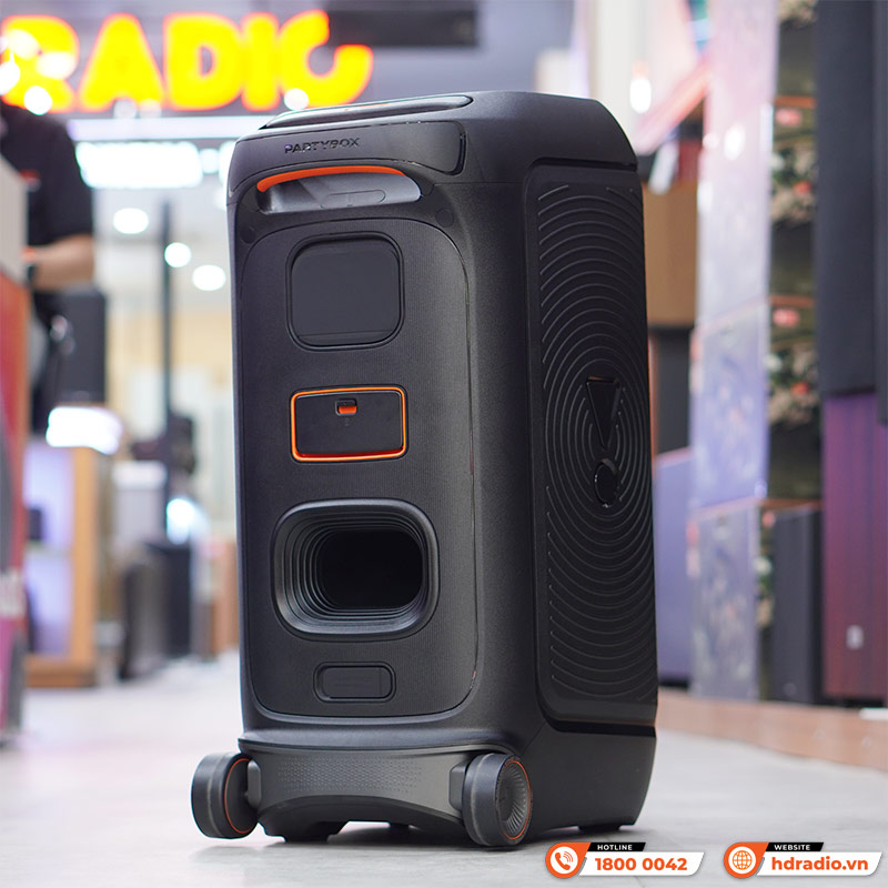 Loa JBL PartyBox Stage 320, Công Suất 240W, Pin 18h, AUX, Micro, Bluetooth 5.4, IPX4, AI Sound Boost, Auracast, App JBL Partybox-10