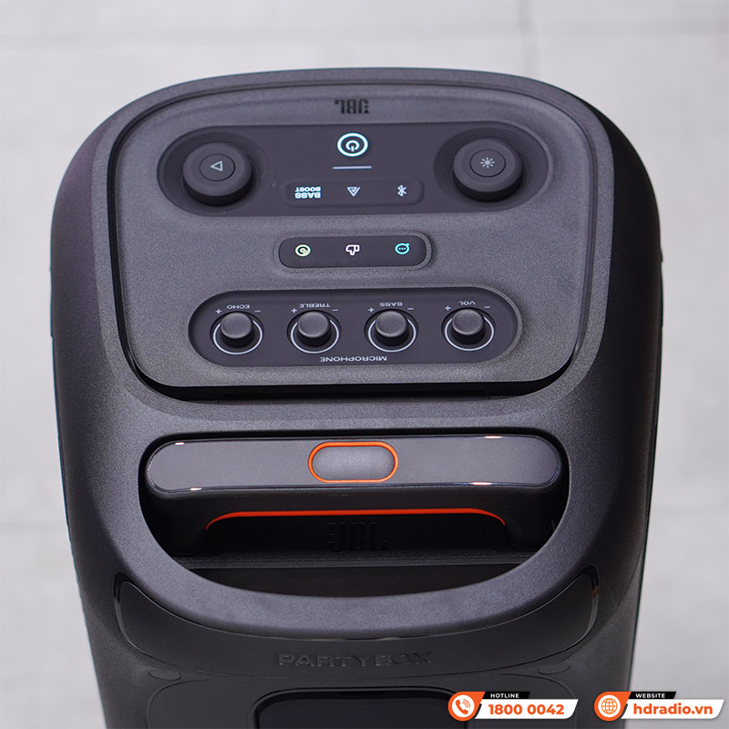 Loa JBL PartyBox Stage 320, Công Suất 240W, Pin 18h, AUX, Micro, Bluetooth 5.4, IPX4, AI Sound Boost, Auracast, App JBL Partybox-16