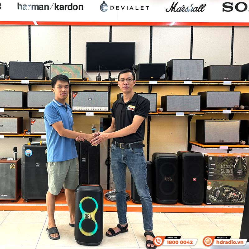 Loa JBL PartyBox Stage 320, Công Suất 240W, Pin 18h, AUX, Micro, Bluetooth 5.4, IPX4, AI Sound Boost, Auracast, App JBL Partybox-40