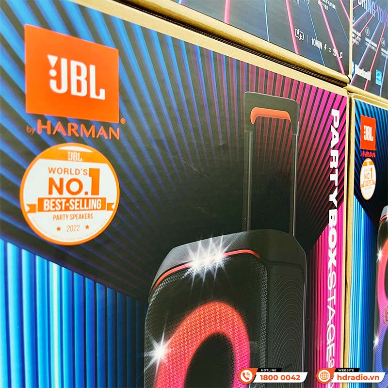 Loa JBL PartyBox Stage 320, Công Suất 240W, Pin 18h, AUX, Micro, Bluetooth 5.4, IPX4, AI Sound Boost, Auracast, App JBL Partybox-25