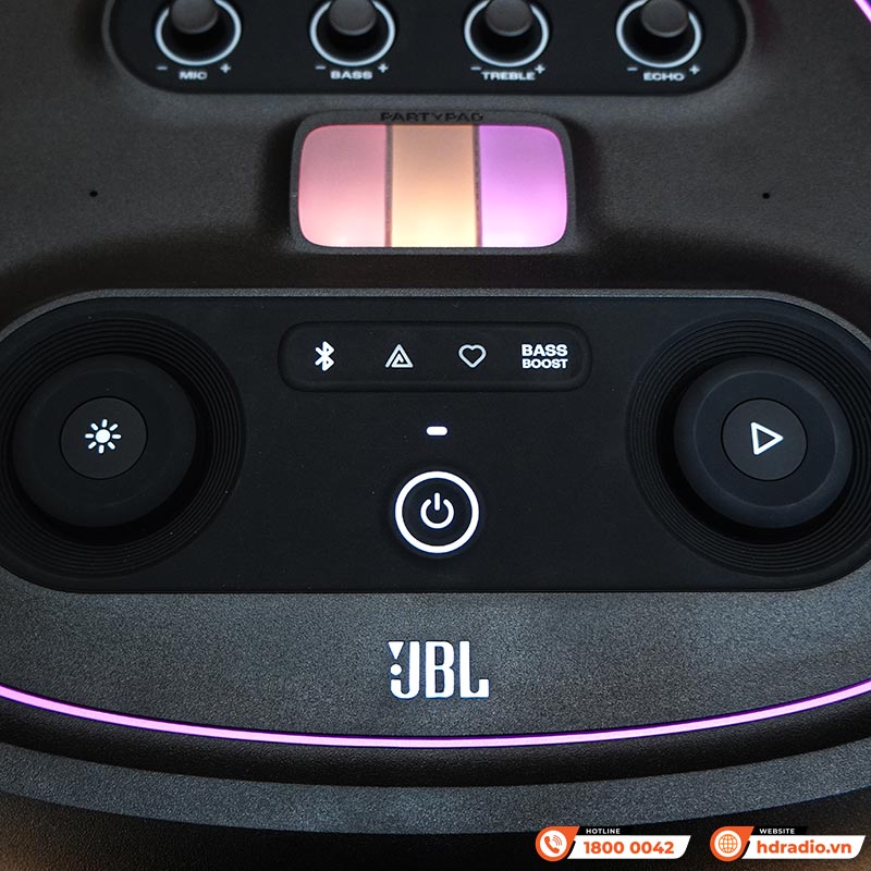 Loa JBL PartyBox Ultimate Chính Hãng, 1100W Dolby Atmos, IPX4, Bluetooth, Wifi, AUX, Mic, Guitar, PartyPad, APP JBL One-16