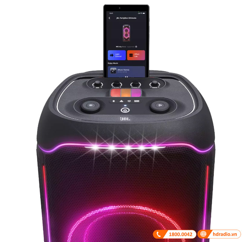 loa JBL PartyBox Ultimate tuong thích app jbl one