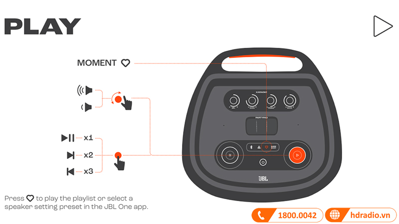 điều khiển loa JBL PartyBox Ultimate