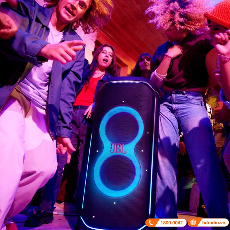 Loa JBL PartyBox Ultimate Chính Hãng, 1100W Dolby Atmos, IPX4, Bluetooth, Wifi, AUX, Mic, Guitar, PartyPad, APP JBL One-4