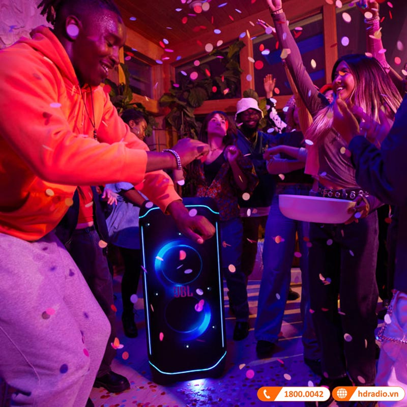 Loa JBL PartyBox Ultimate Chính Hãng, 1100W Dolby Atmos, IPX4, Bluetooth, Wifi, AUX, Mic, Guitar, PartyPad, APP JBL One-5