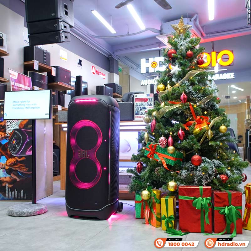 Loa JBL PartyBox Ultimate Chính Hãng, 1100W Dolby Atmos, IPX4, Bluetooth, Wifi, AUX, Mic, Guitar, PartyPad, APP JBL One-25