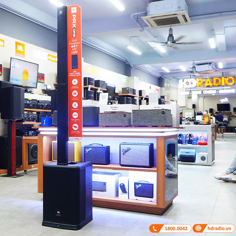 Loa JBL PRX ONE Chính Hãng, Mixer 7 Kênh, Bluetooth, AUX, Mic/line, Công Suất 2000W Peak/1000W RMS-1