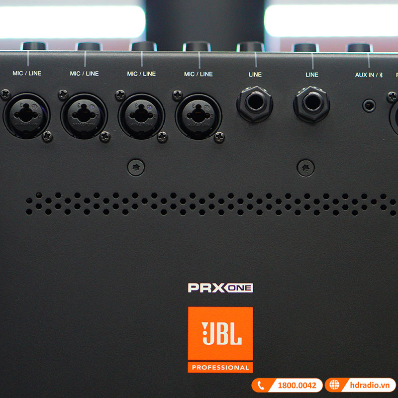 Loa JBL PRX ONE Chính Hãng, Mixer 7 Kênh, Bluetooth, AUX, Mic/line, Công Suất 2000W Peak/1000W RMS-12