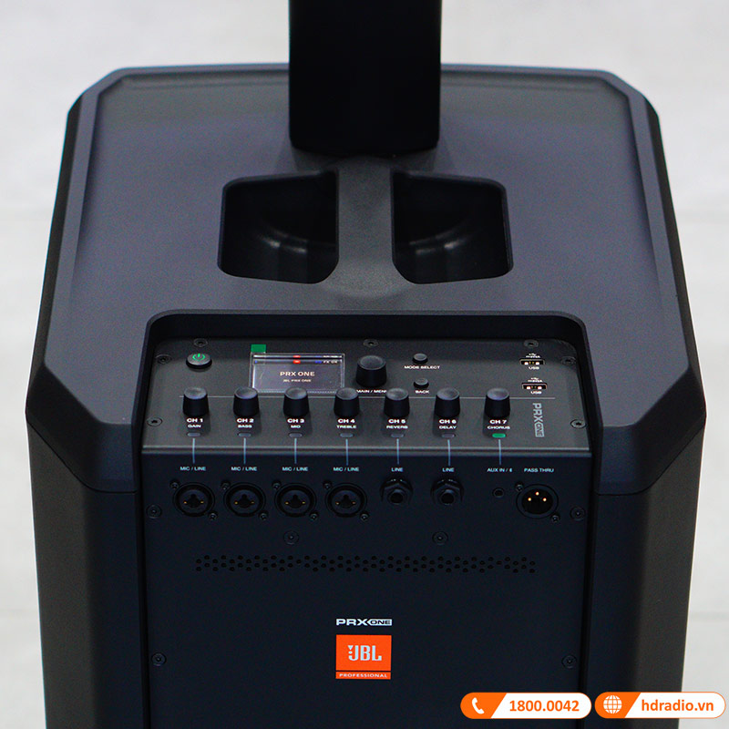 Loa JBL PRX ONE Chính Hãng, Mixer 7 Kênh, Bluetooth, AUX, Mic/line, Công Suất 2000W Peak/1000W RMS-10